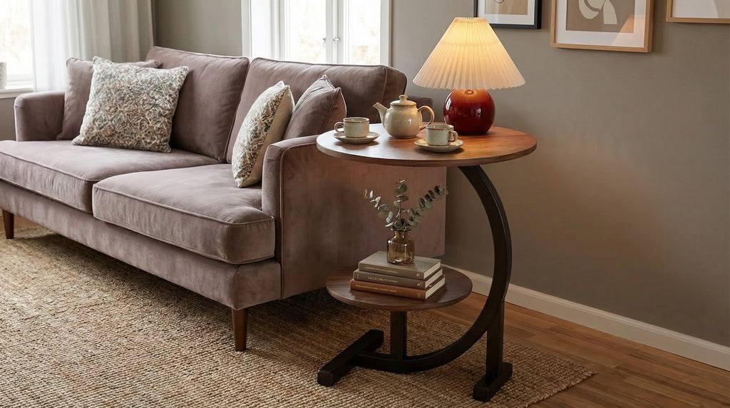Modern Side Table – Round, C-Shape & Petal Designs