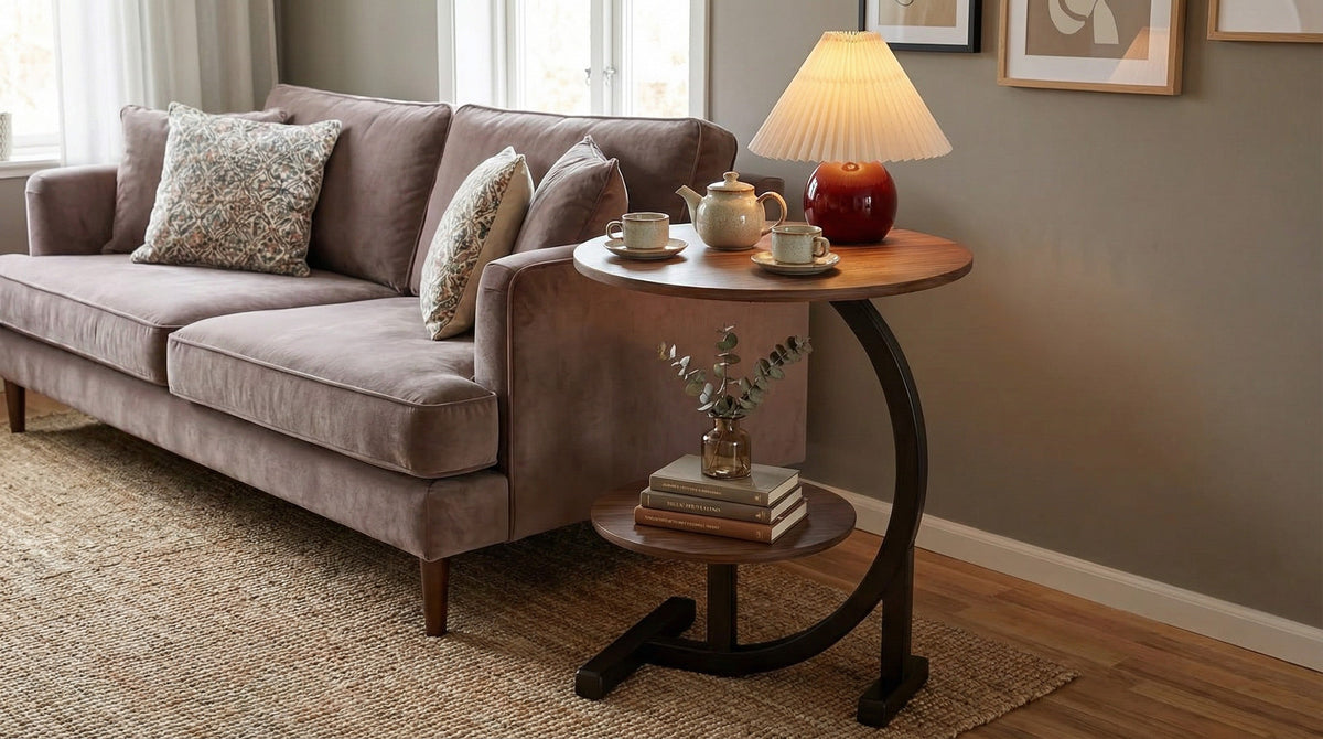Modern Side Table – Round, C-Shape & Petal Designs
