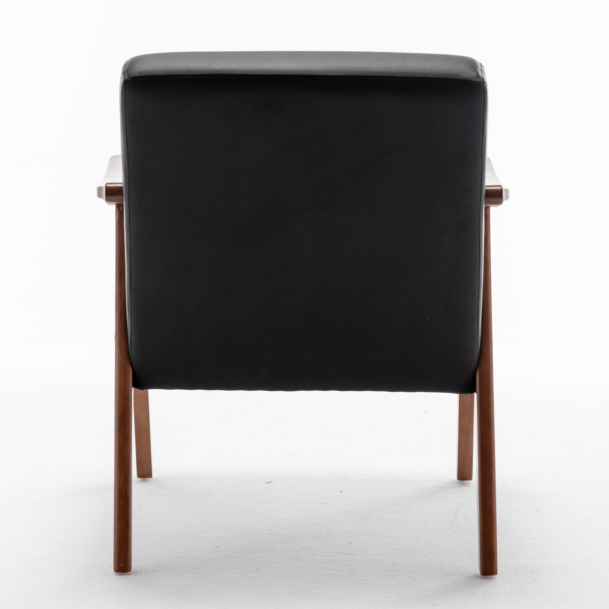 Mid Century Modern Accent Chair With Solid Wood Frame