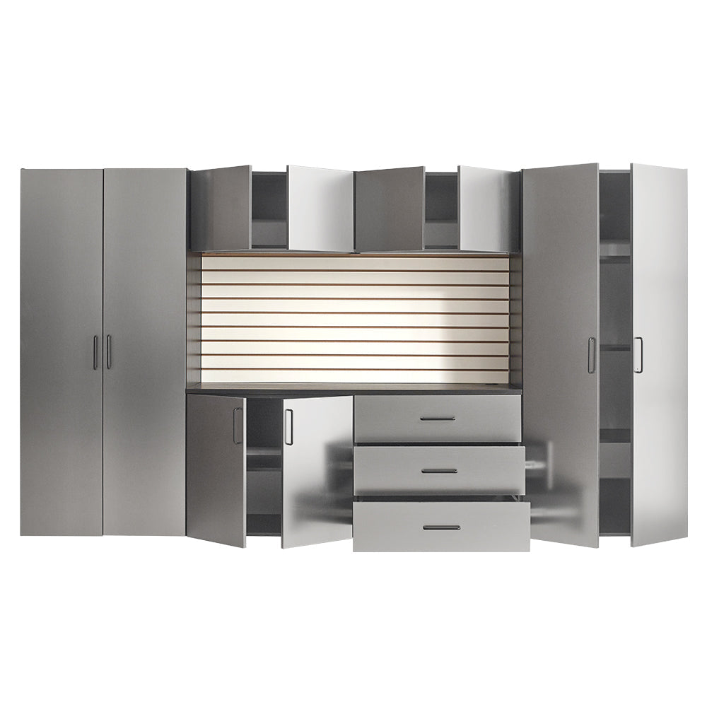 128 in. W x 79 in. H x 20 in. D Garage Cabinet Set A (7-Piece)