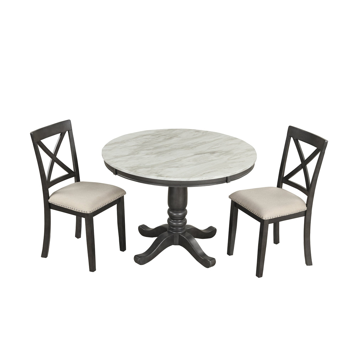5 Pieces Dining Table and Chairs Set for 4