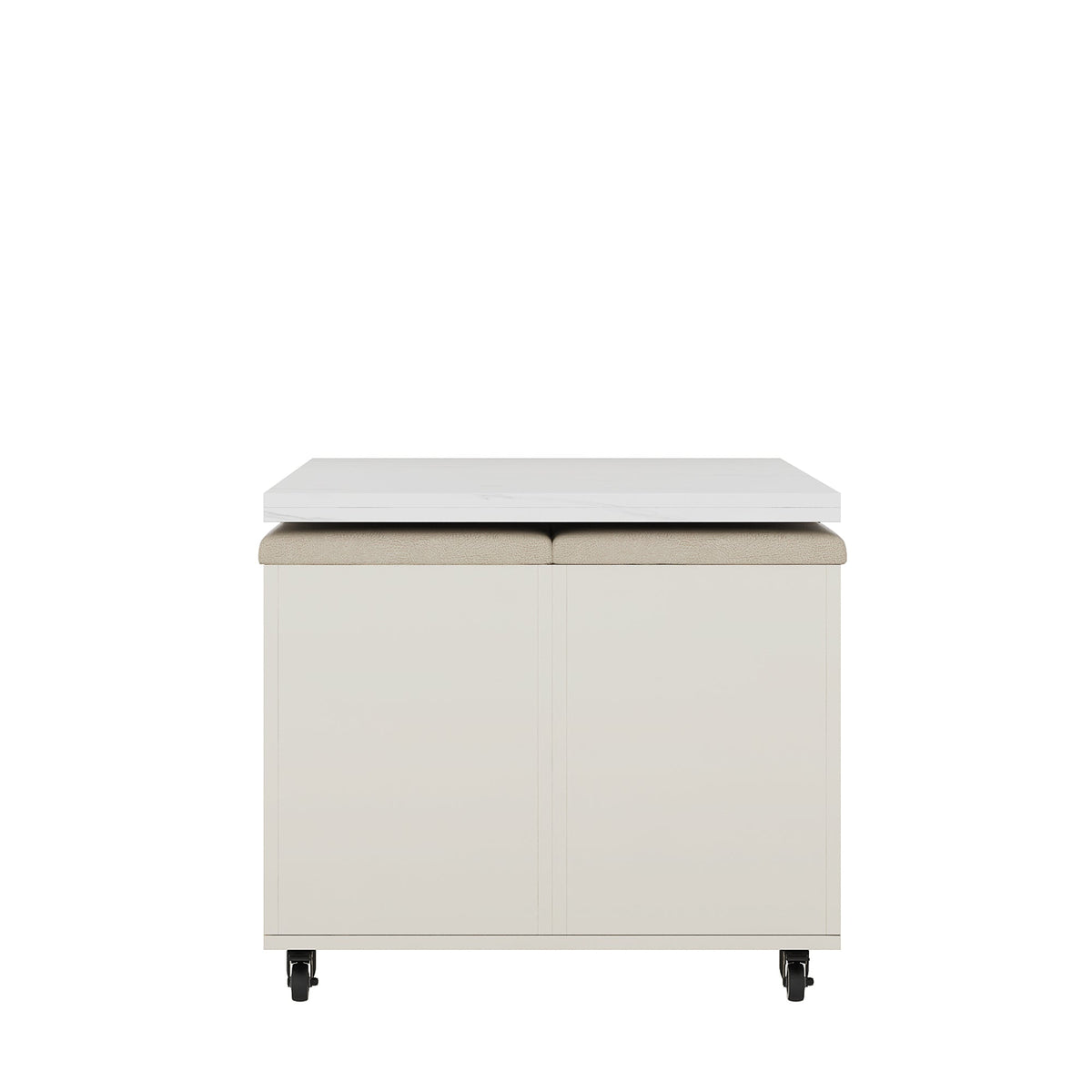 Modern lift coffee table, living room with 4 chairs, expandable, 1 hidden storage space