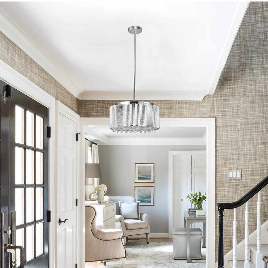 Modern Crystal Chandelier for Living-Room Round Cristal Lamp