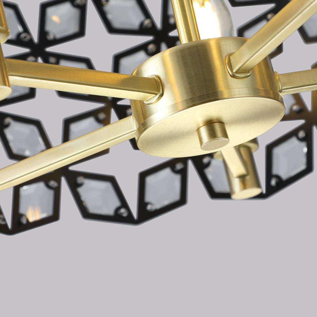 Modern Crystal Chandelier for Living-Room Round Cristal Lamp