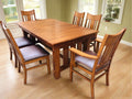 Oak Dining Table and Chairs Set