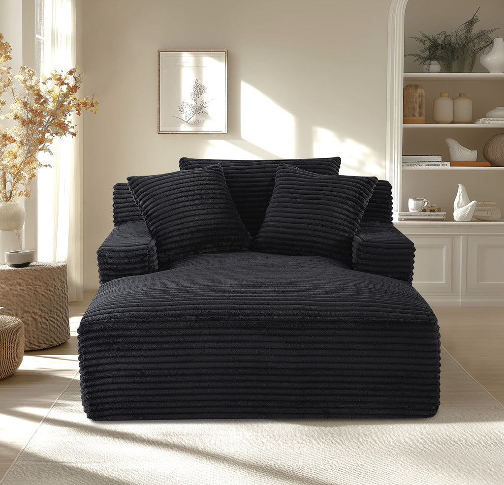 Cloudline - Oversized Chaise Lounge, Full Foam Cushioning, Cozy Sleeper