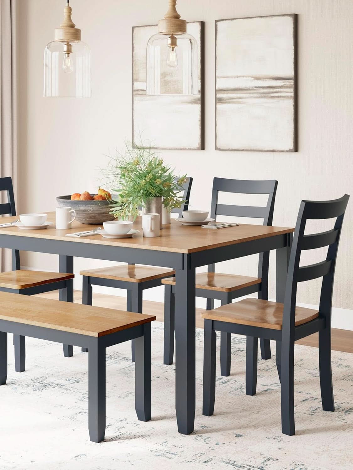 Intercontinental Mango Wood Dining Table Set