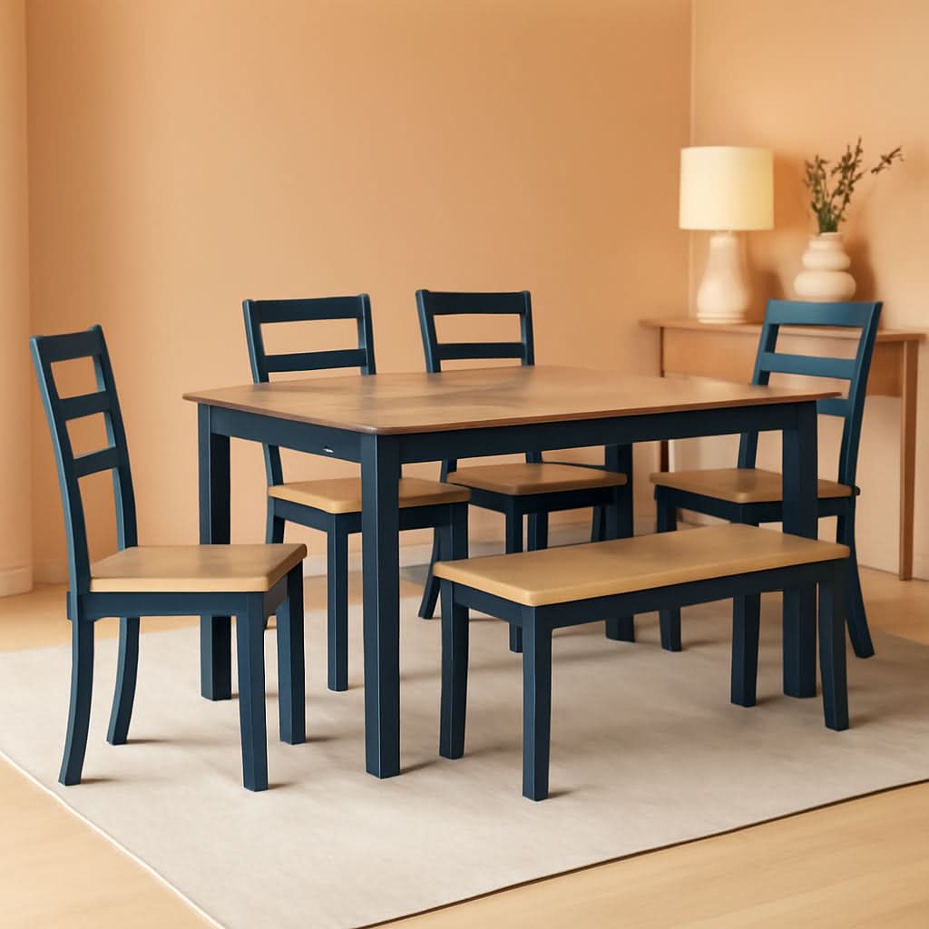 Intercontinental Mango Wood Dining Table Set