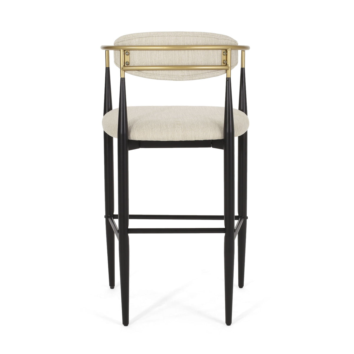Upholstered Bar Stools With Backs For Kitchen Island (Set of 2)
