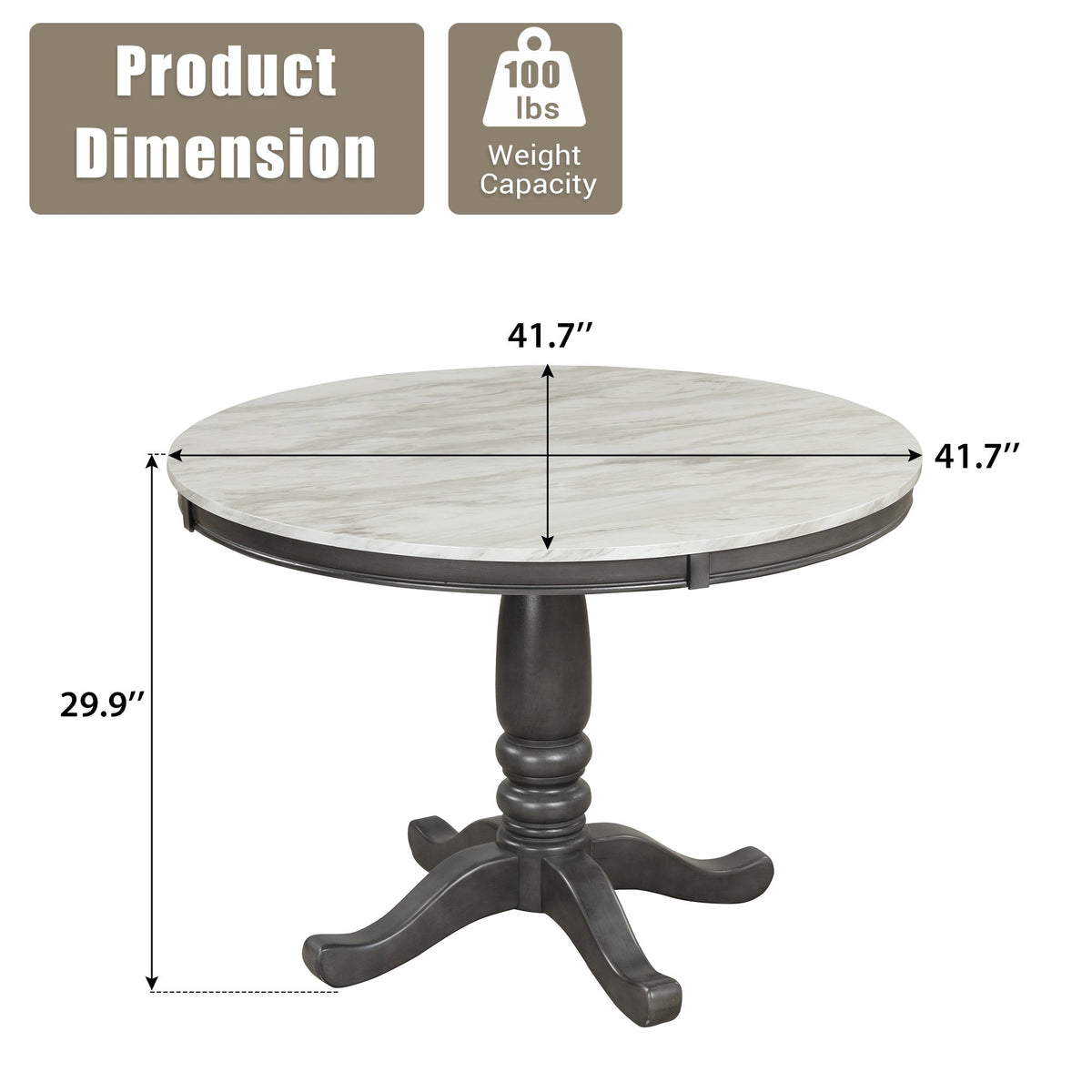 Dining Table - Kitchen Room Solid Wood Table