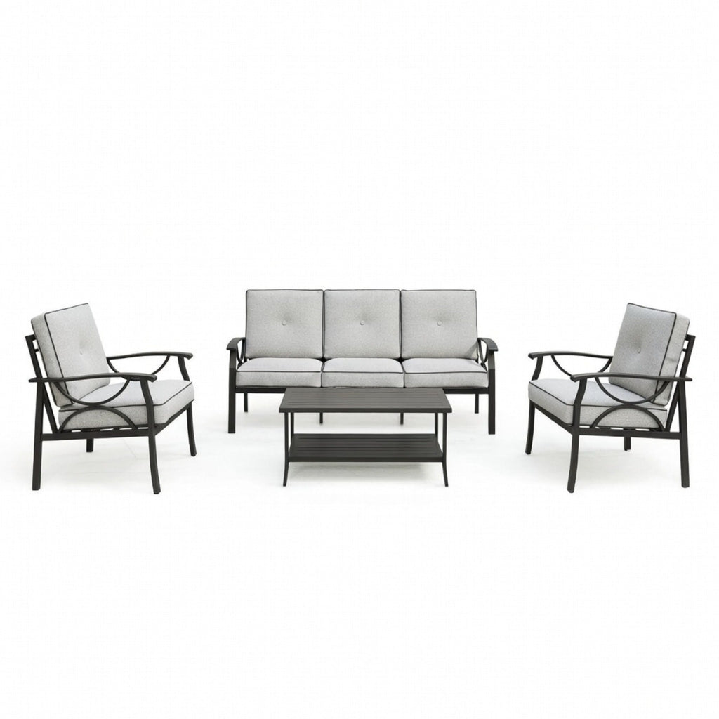 4-Piece Metal Patio Furniture Set