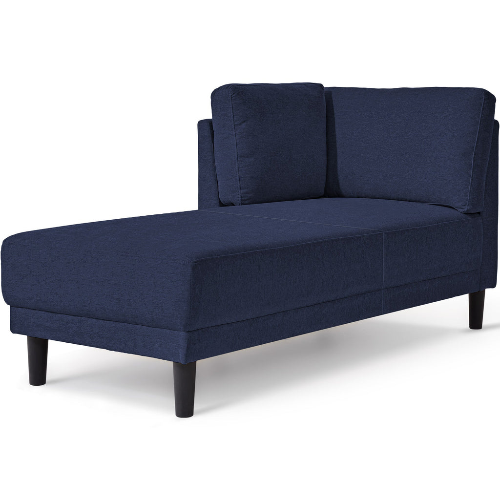 65" Mid-Century Modern Linen Fabric Corner Lounge Chair