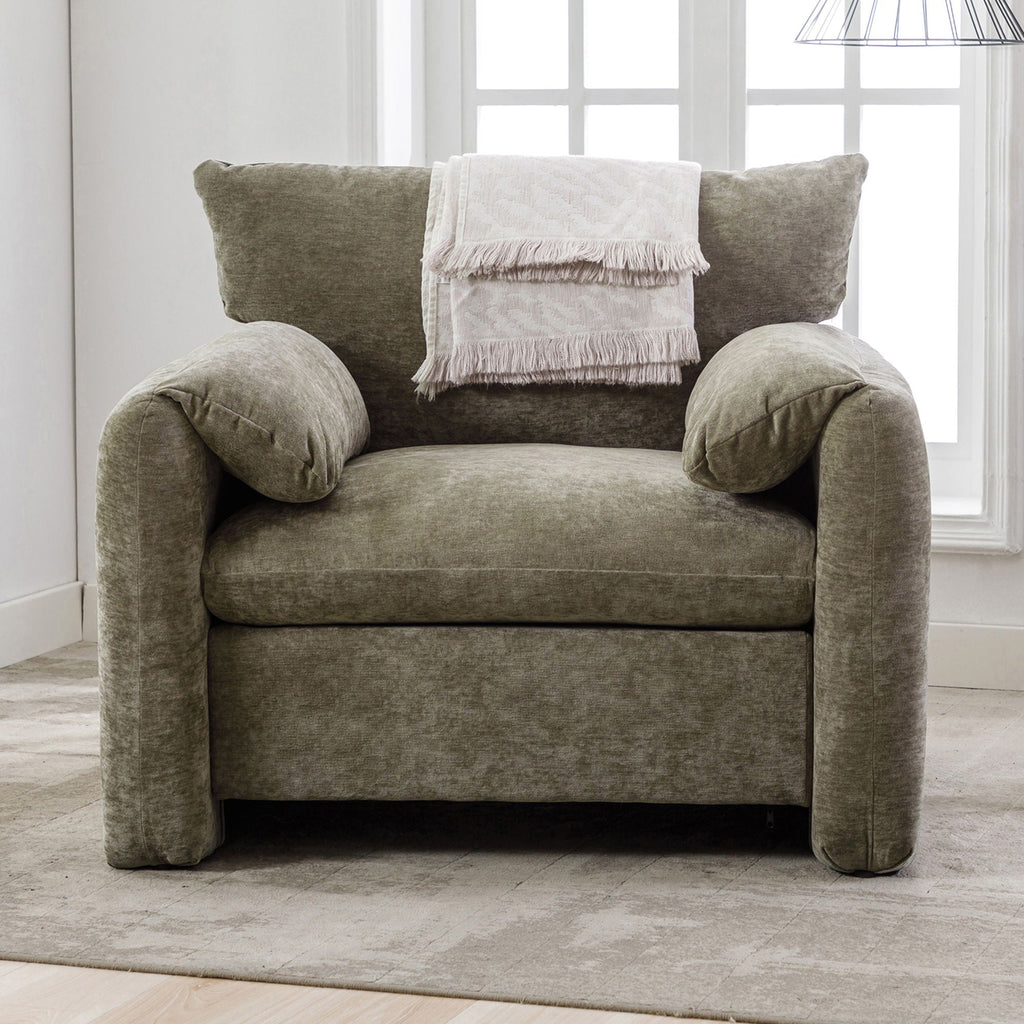 Oversized Accent Single Lounge Chair - Matcha Green