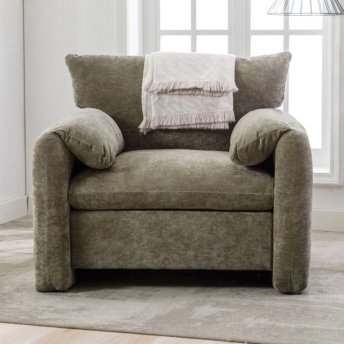Oversized Accent Single Lounge Chair - Matcha Green