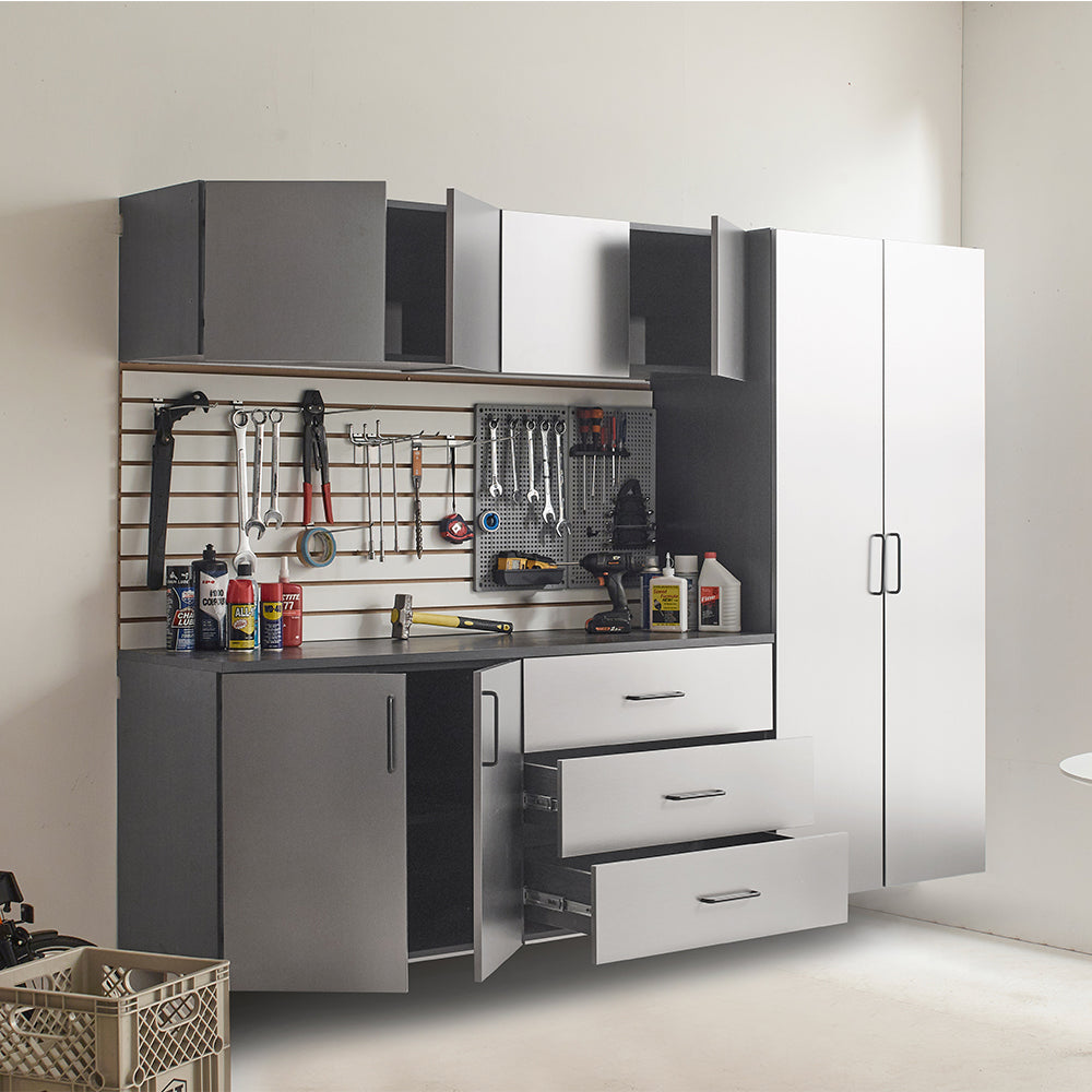 96 in. W x 79 in. H x 20 in. D Garage Cabinet Set B
