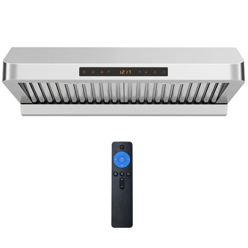 30 Inch Under Cabinet Range Hood with Oil Collector 900 CFM Stainless