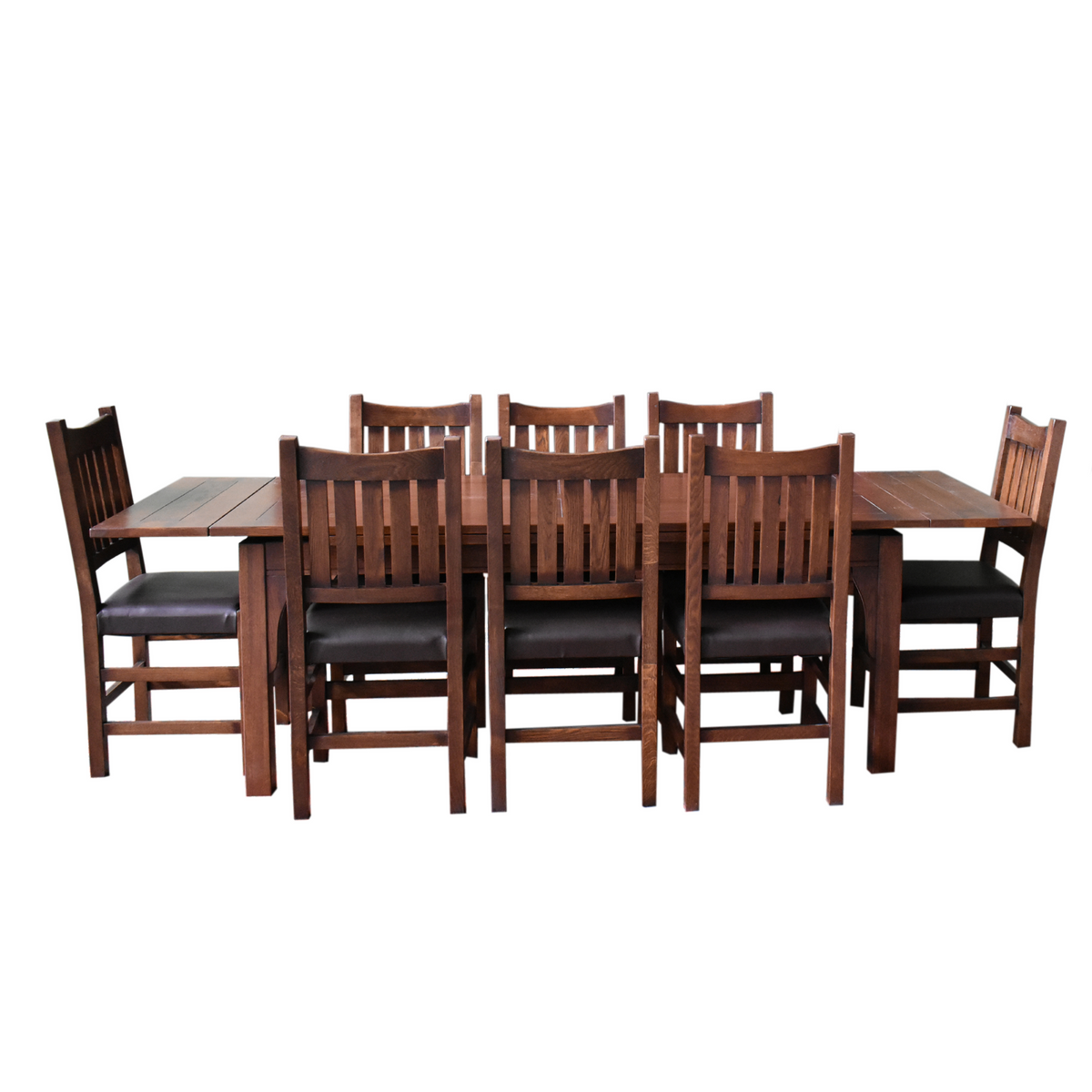 Mission Stow Leaf Table with Chair Dining Set - Dark Oak