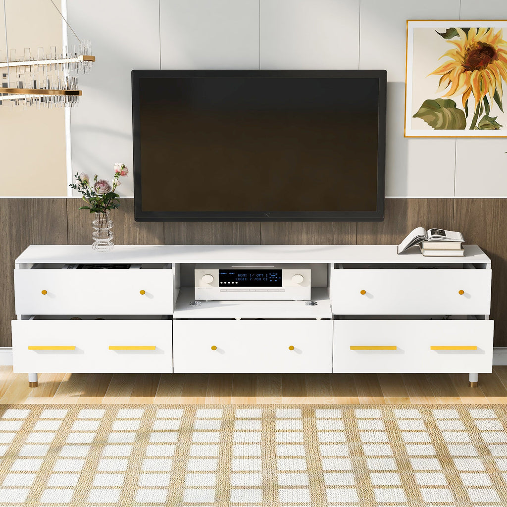 TV Stand for 75+ Inch TV Entertainment Center
