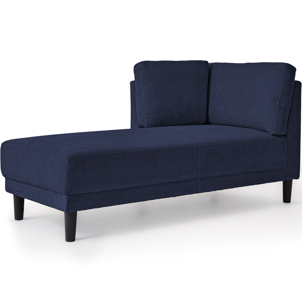 65" Mid-Century Modern Linen Fabric Corner Lounge Chair