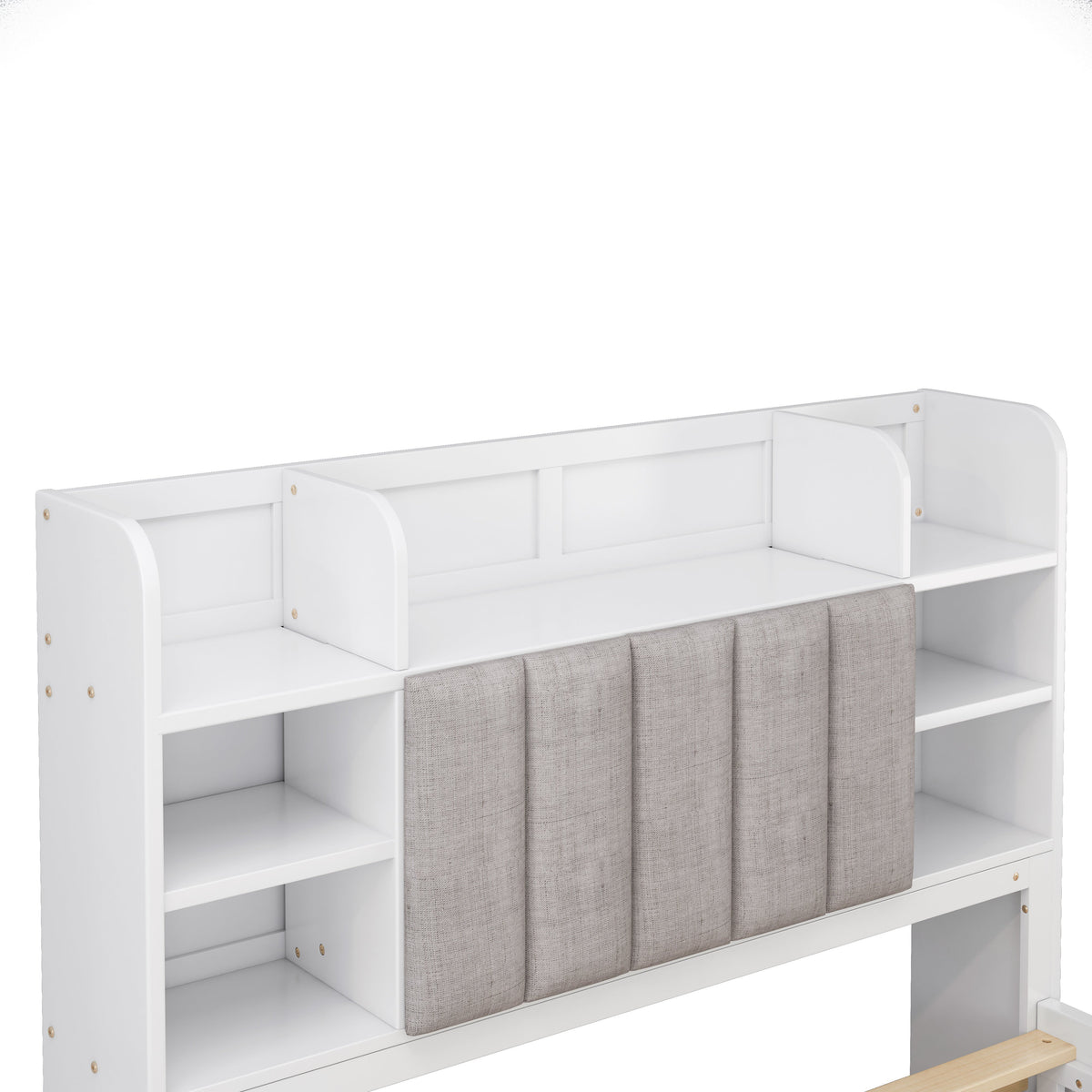 Multi-functional Full Size Bed Frame with 4 Under-bed Portable Storage Drawers