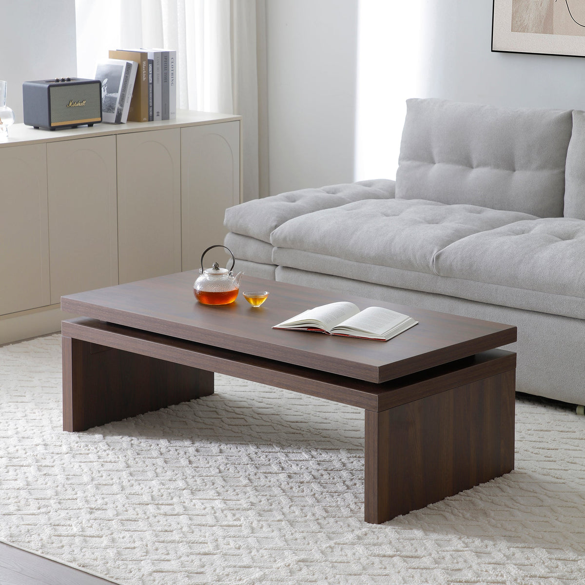 Modern Farmhouse Wooden Coffee Table