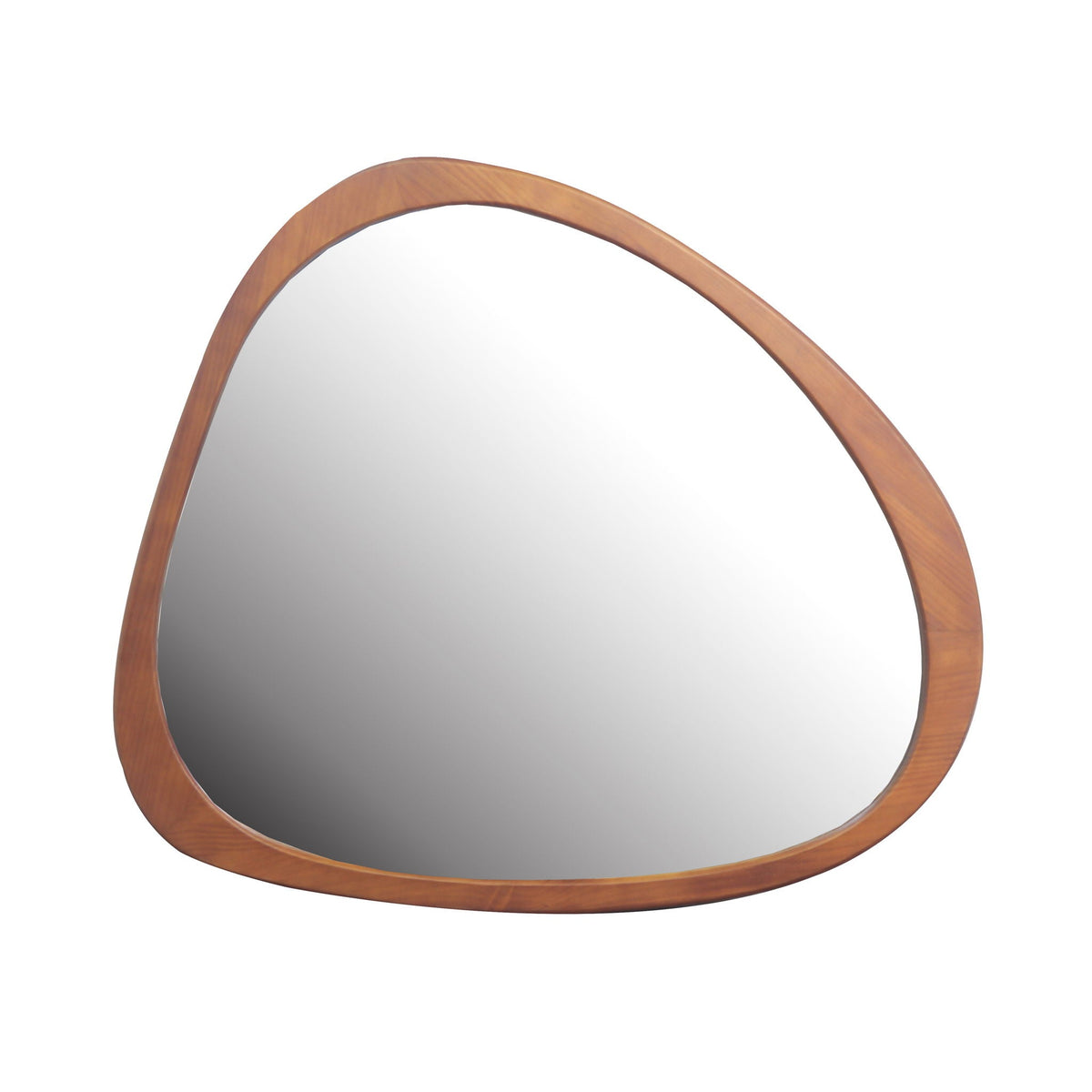 Asymmetrical Wall Mirror Wooden Framed Large Sized Dressing Mirror