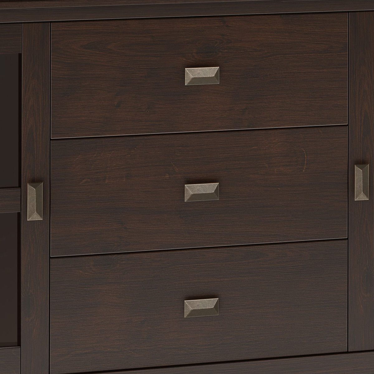 Large Sideboard Buffet - Dark Chestnut Brown