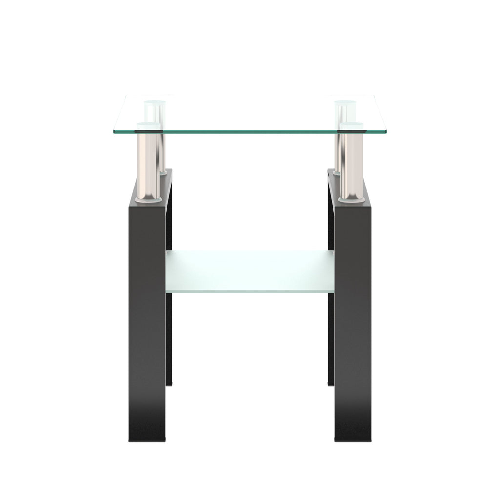 1-Piece Modern Tempered Glass Tea Table Coffee