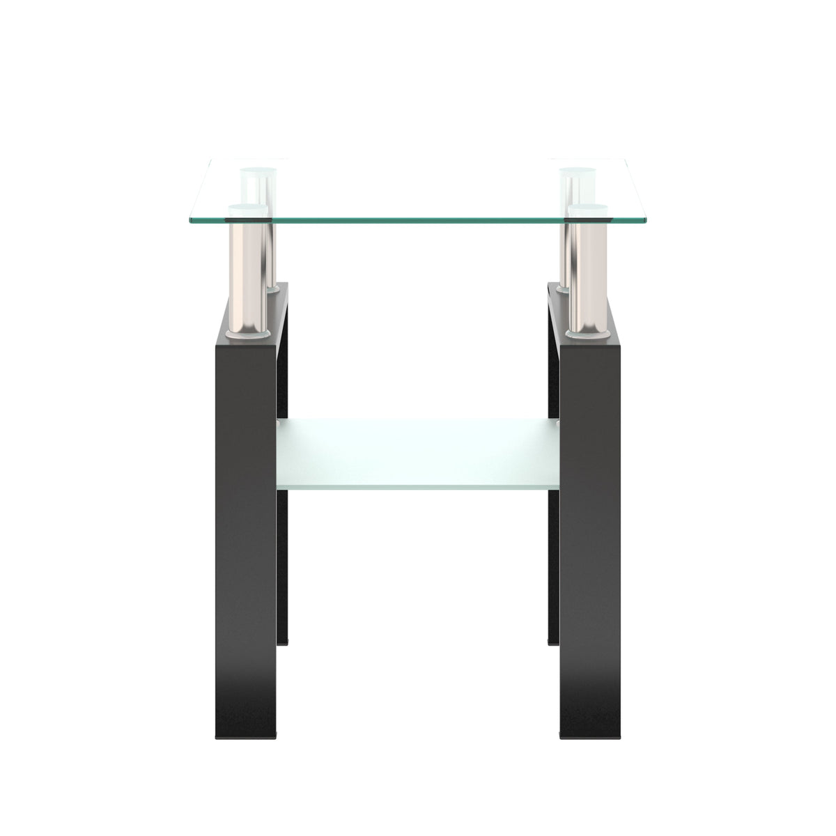 1-Piece Modern Tempered Glass Tea Table Coffee