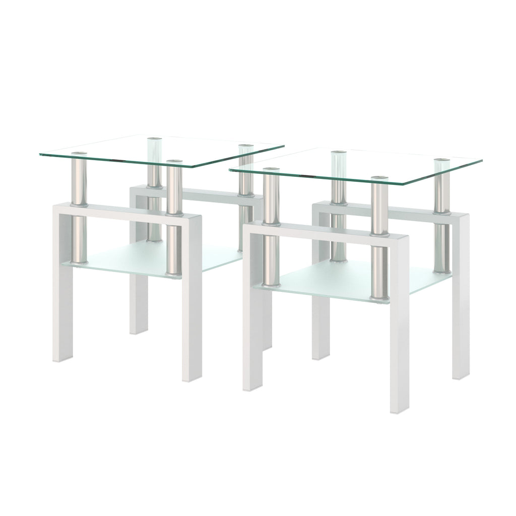 Modern Tempered Glass Tea Table Coffee Table End Table
