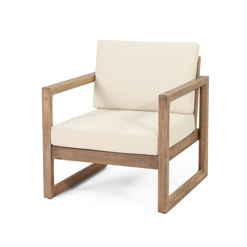 4-Piece Acacia Wood Patio Furniture Set