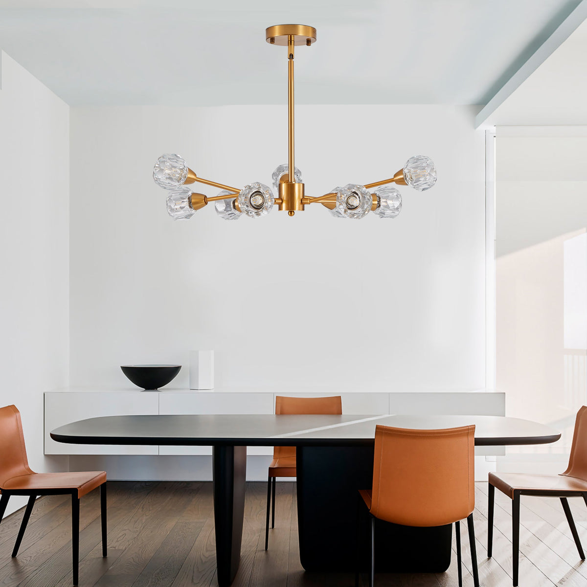 Modern Chandeliers, 9 Lights Golden Chandelier