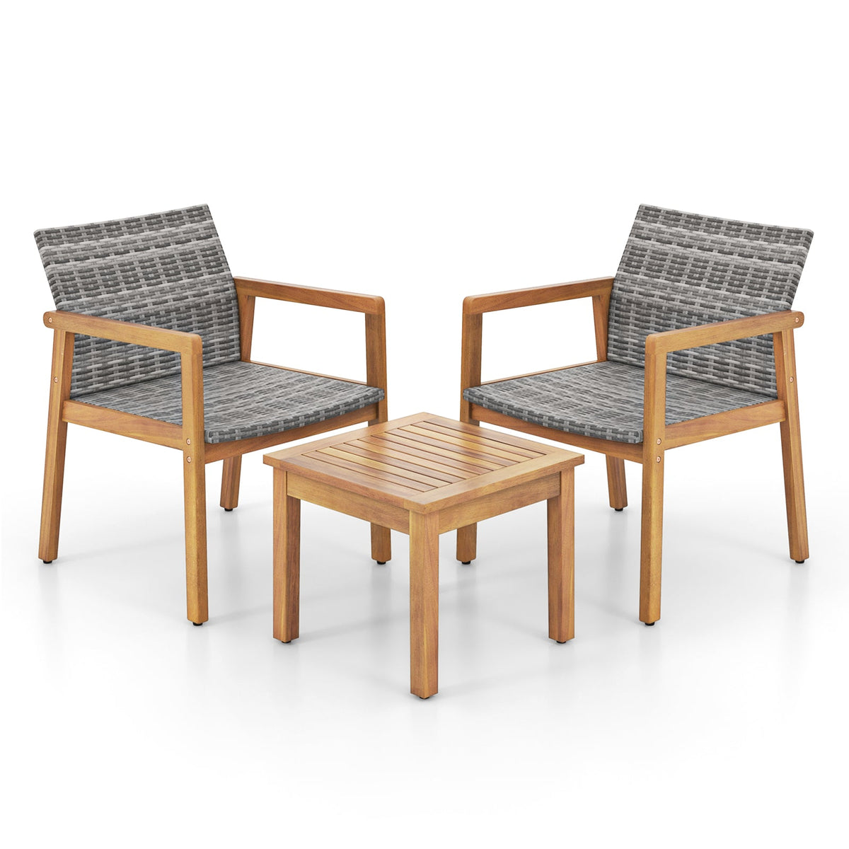 3 Pieces Patio Furniture Set  with Chair