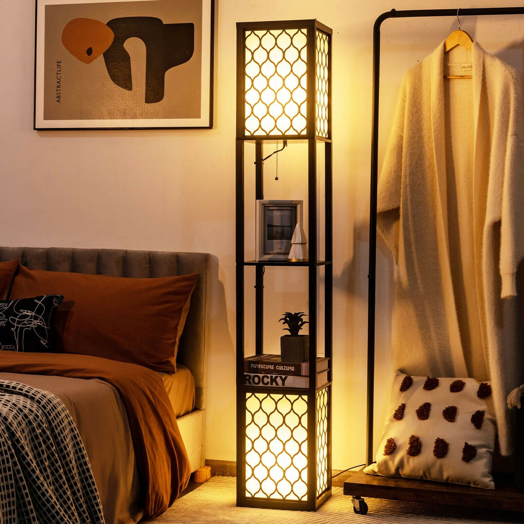 Modern Shelf Freestanding Floor Lamp