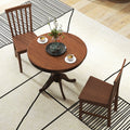 3 Pieces Wooden Dining Table and Chair Set