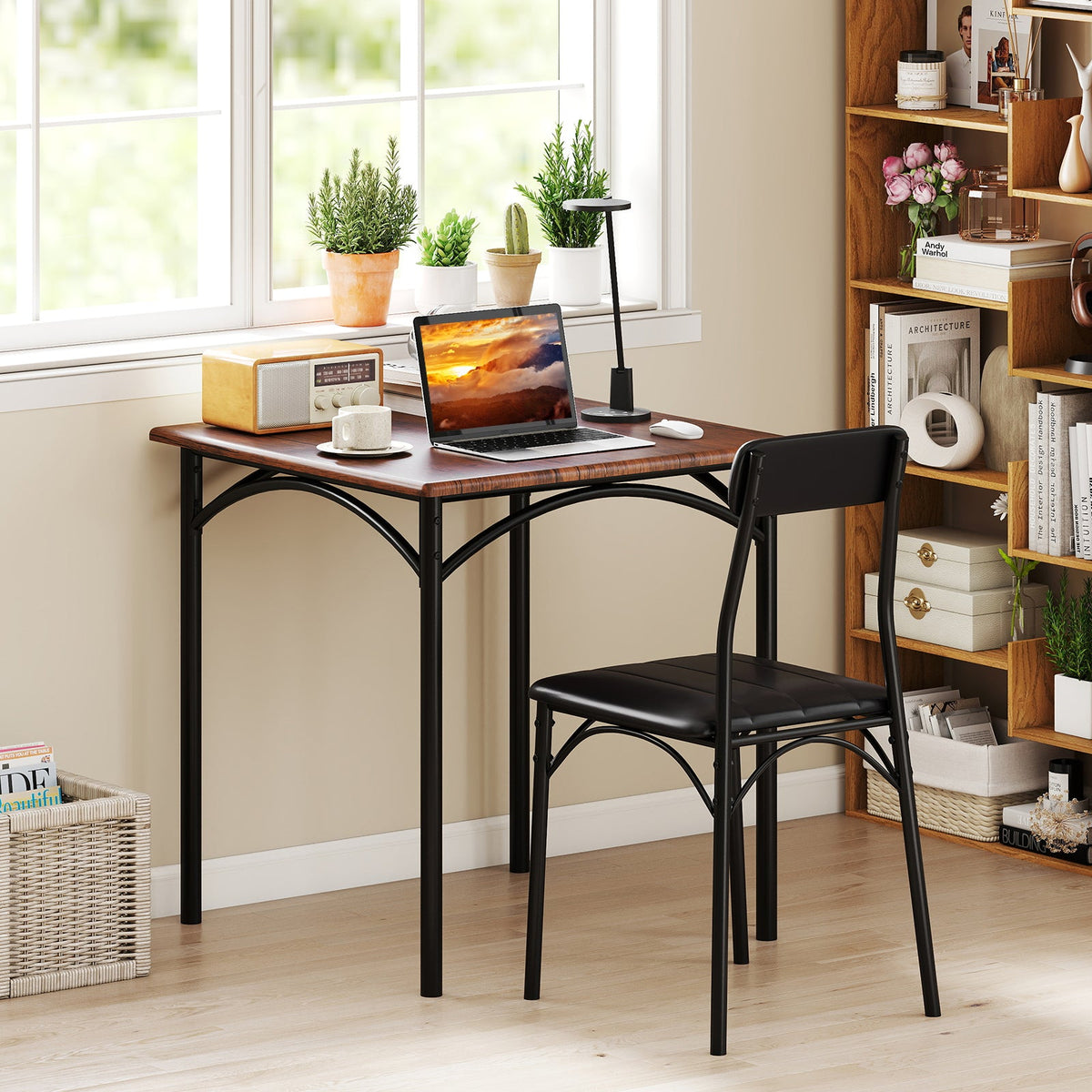 3-Piece Dining Table Set with 2 Chairs