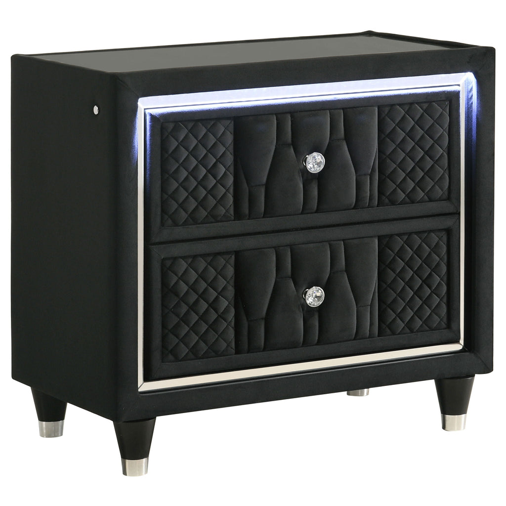 Lorient 4-piece Queen Bedroom Set Black