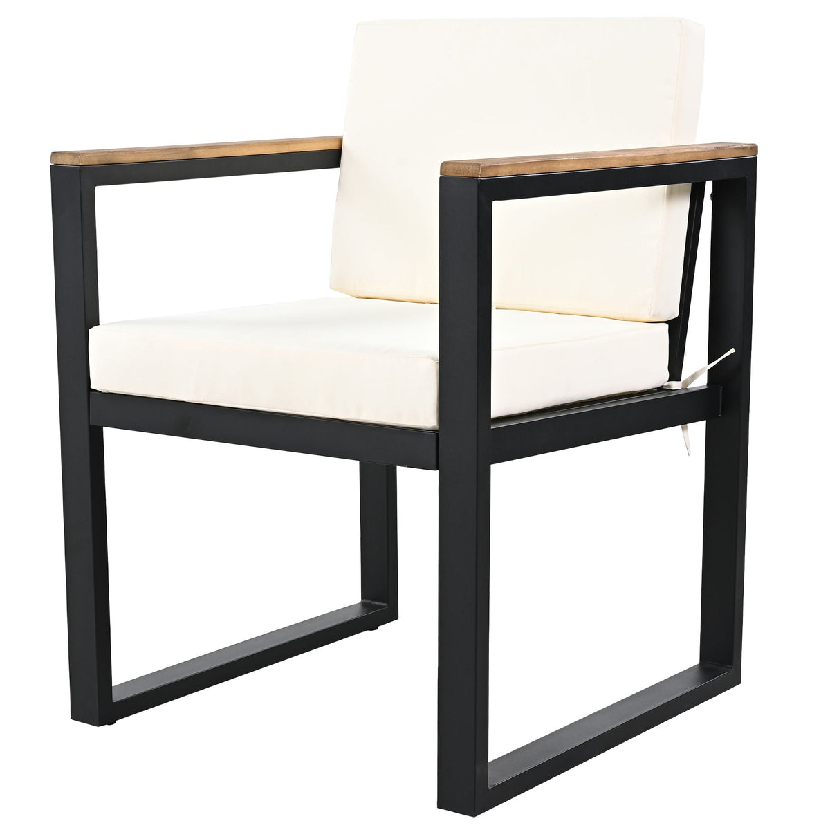 7 Pieces Dining Set Table And Chair Set With And Removable Cushions For Patio