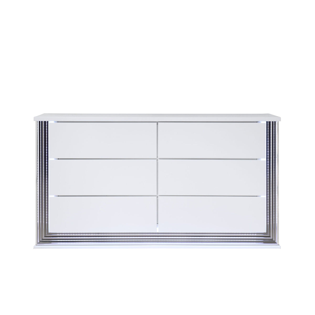 Moon - 5 Pieces Bedroom Set With LED Accent