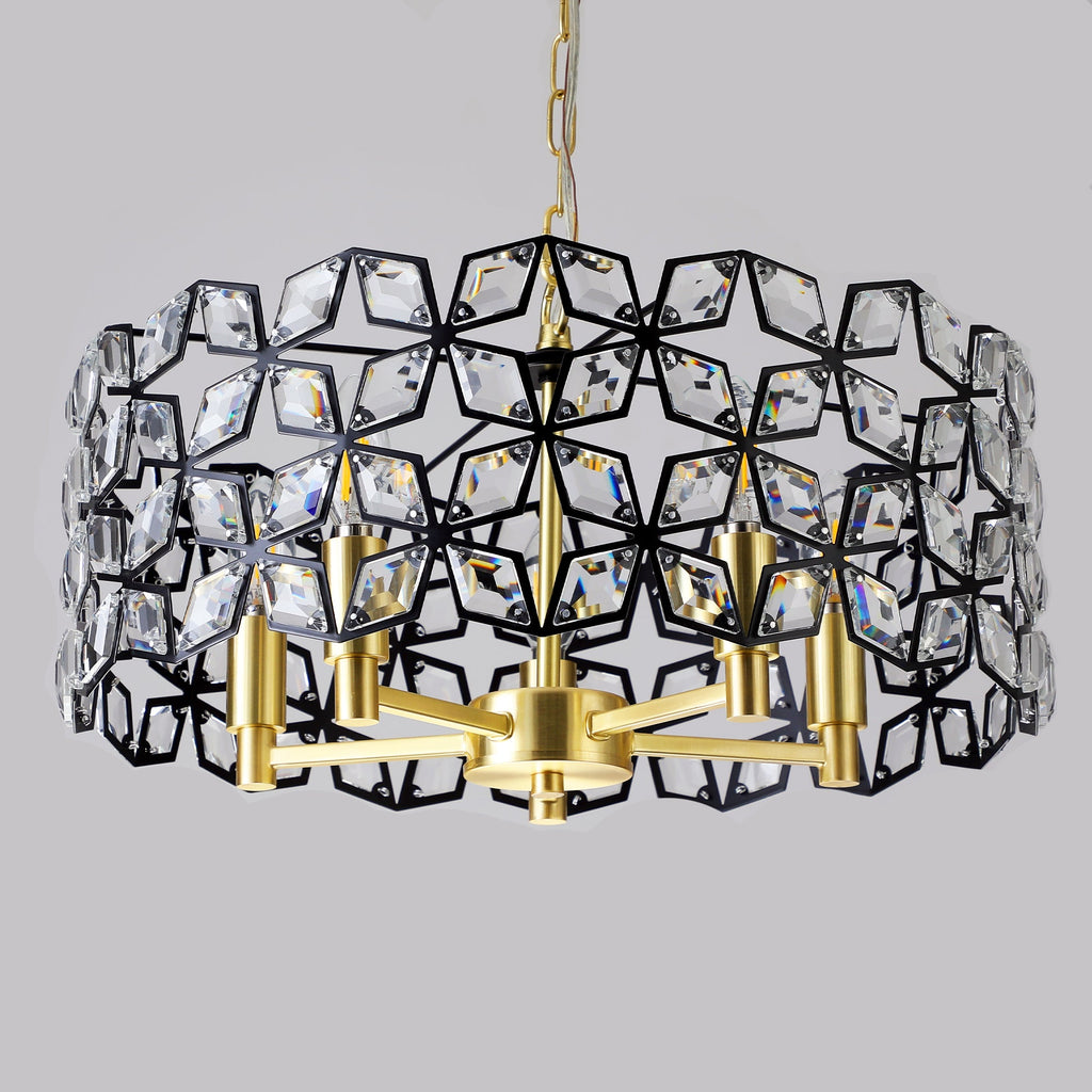 Modern Crystal Chandelier for Living-Room Round Cristal Lamp