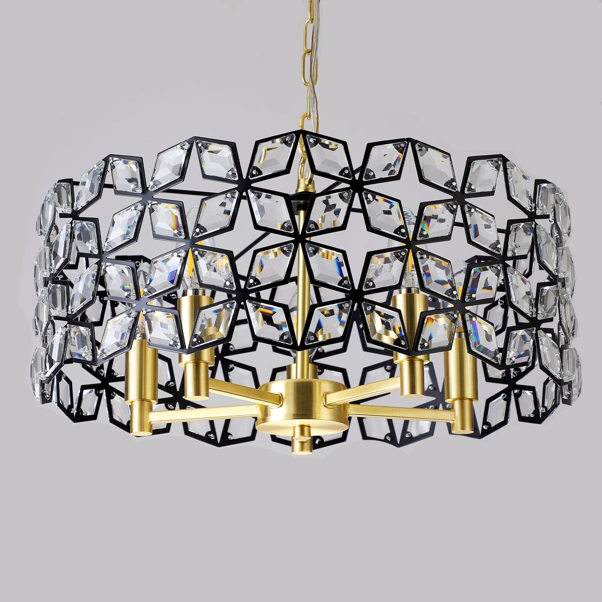 Modern Crystal Chandelier for Living-Room Round Cristal Lamp