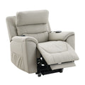 Marsha - Silicone Synthetic Leather Power Motion Recliner With Lift Heating Massage