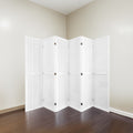 6-panel room divider, wooden room divider