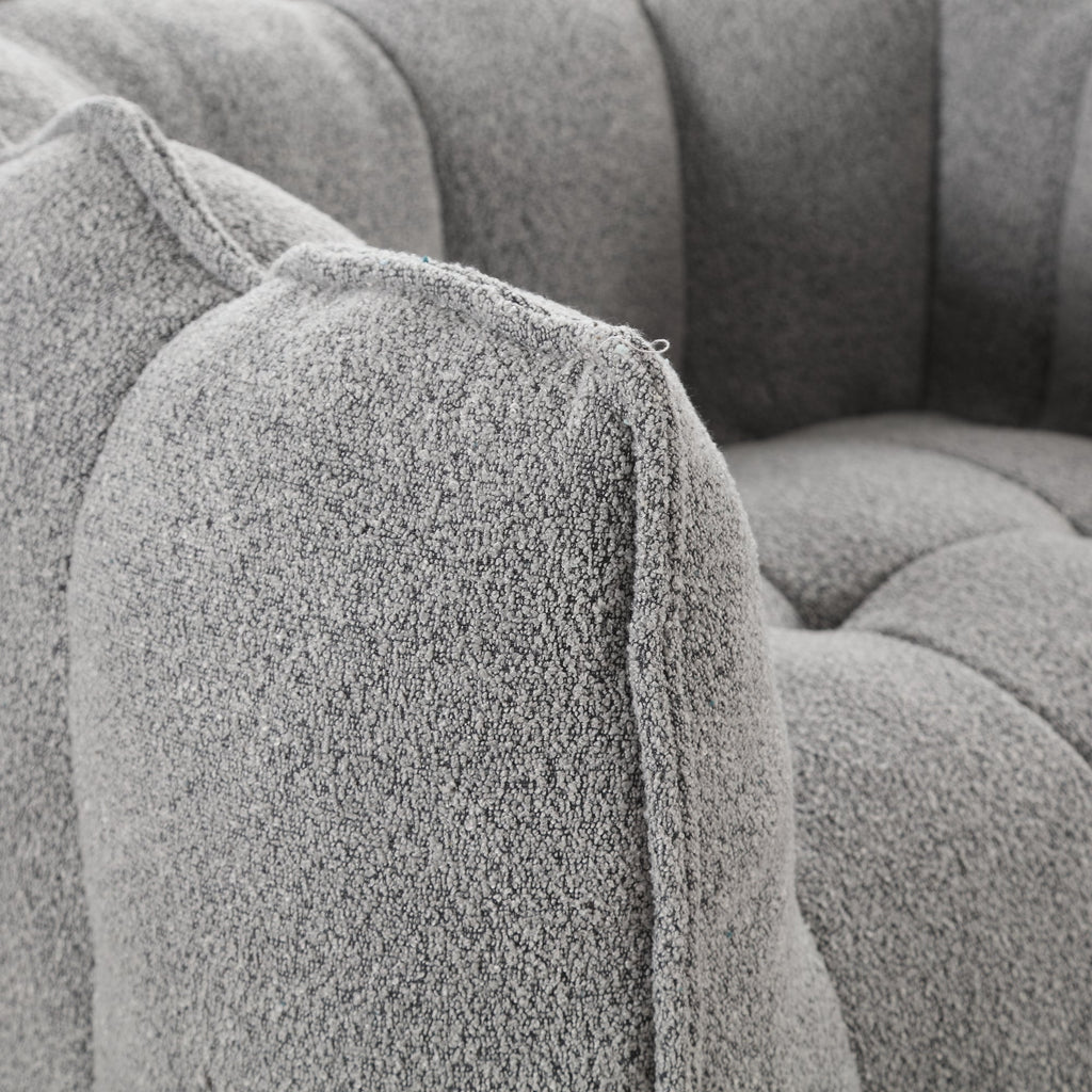 Soft Bean Bag Chair with High Resilient Foam with Footstool