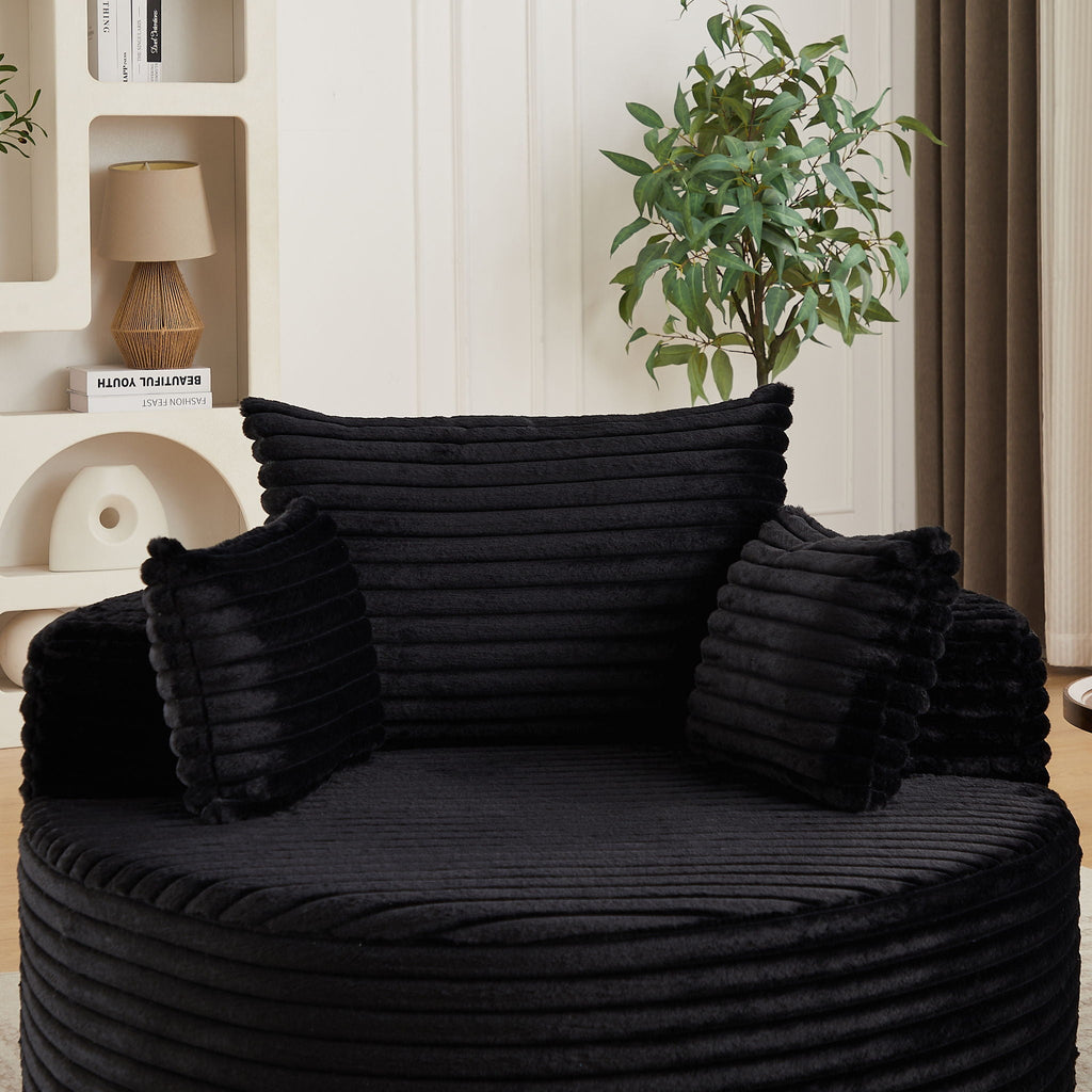 Modern Single Sofa With Backrest Pillow