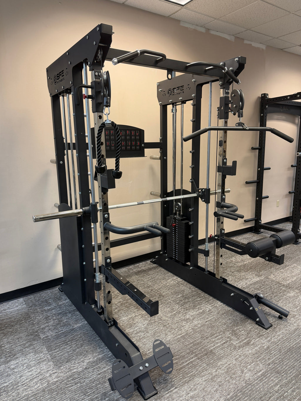 All-in-One Home Gym, Power Rack w/ Smith Machine
