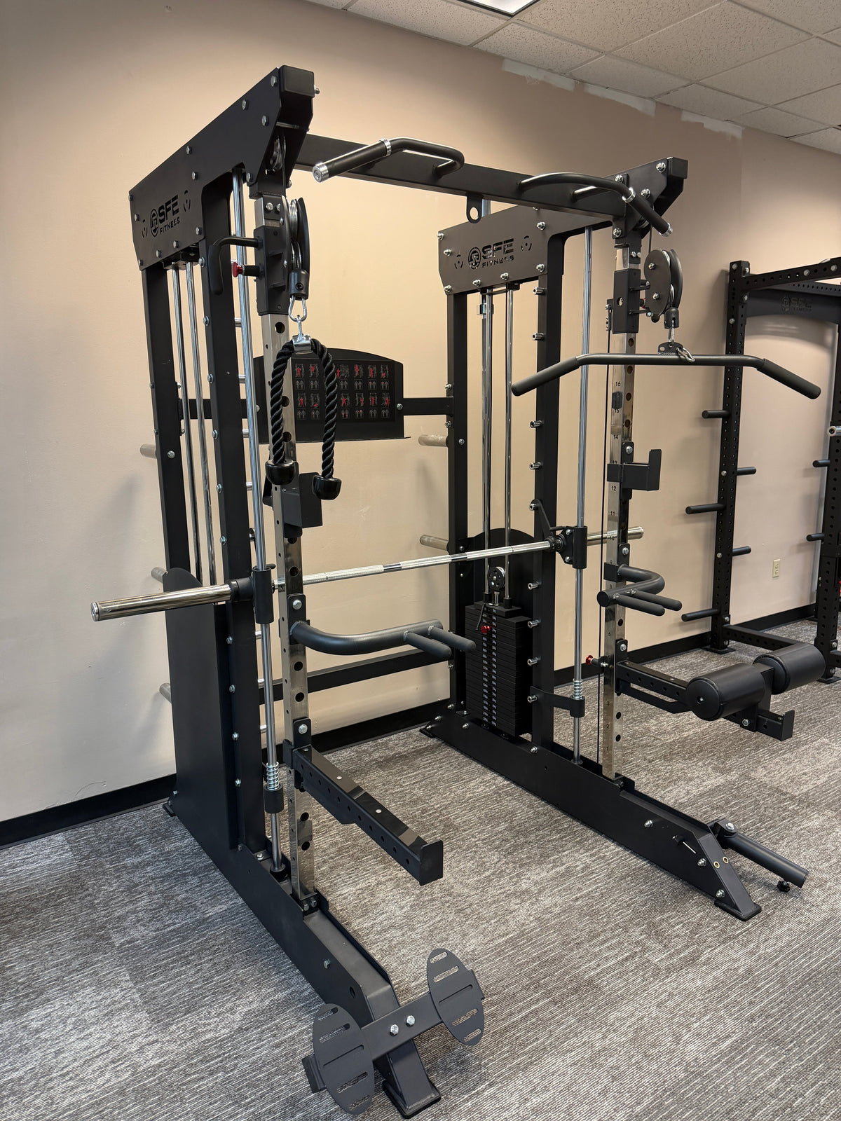 All-in-One Home Gym, Power Rack w/ Smith Machine