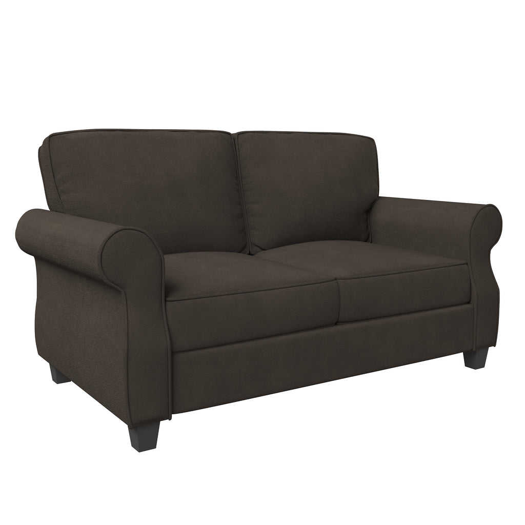 Sofa with Solid Wood Frame, Extra Deep Seats, Modern 2 Seater Sofa