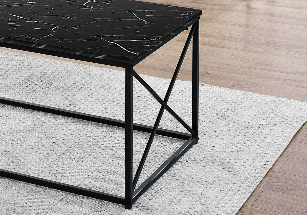 Table Set, Coffee, End, Side, Accent, Marble Look Laminate