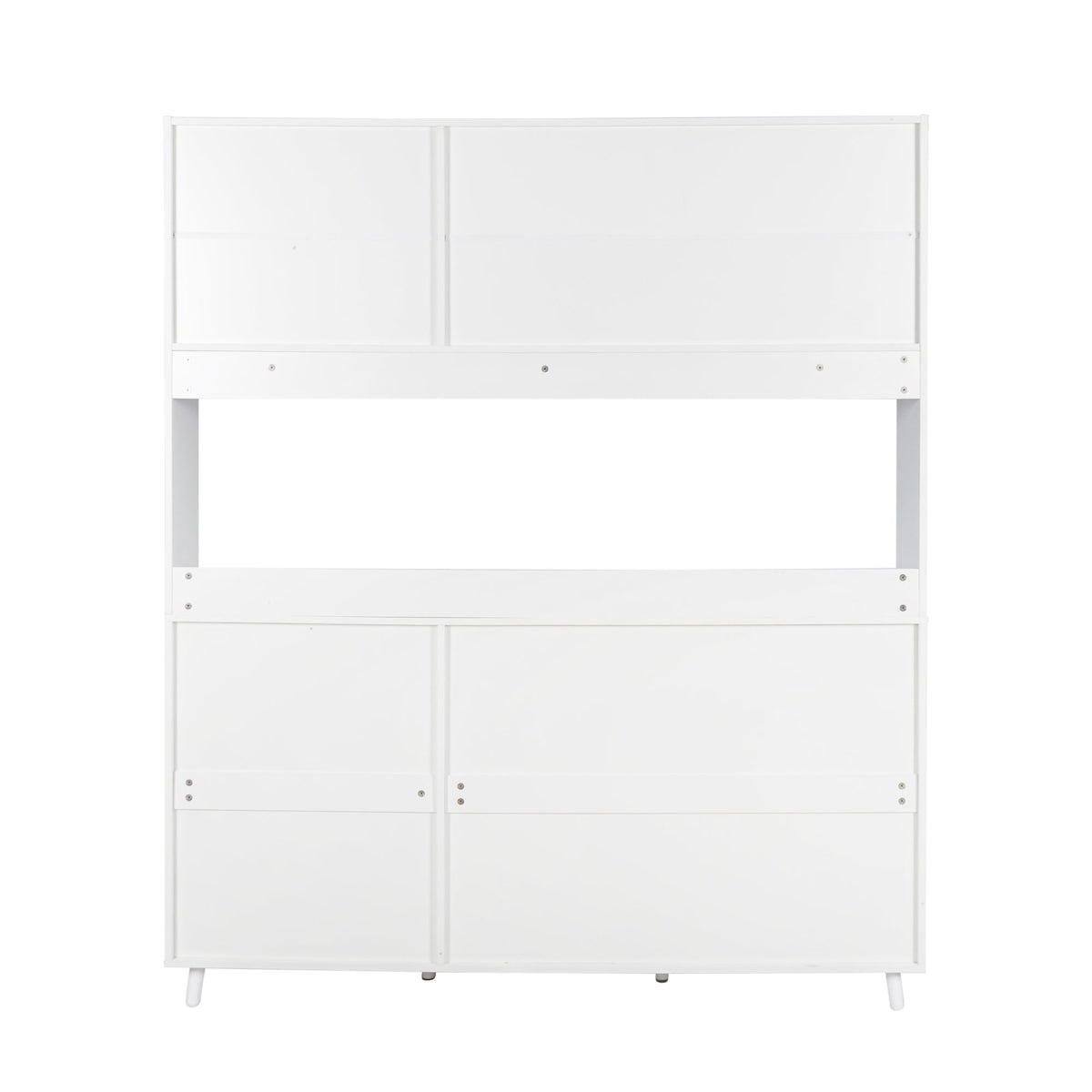 63" W Large Kitchen Hutch Cabinet, Freestanding Pantry Storage